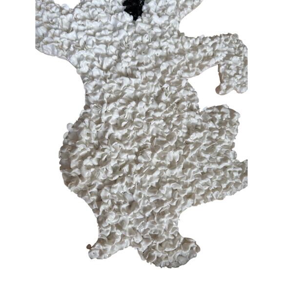 Vintage Melted Plastic Popcorn Ghost Halloween Decor - Picture 3 of 5